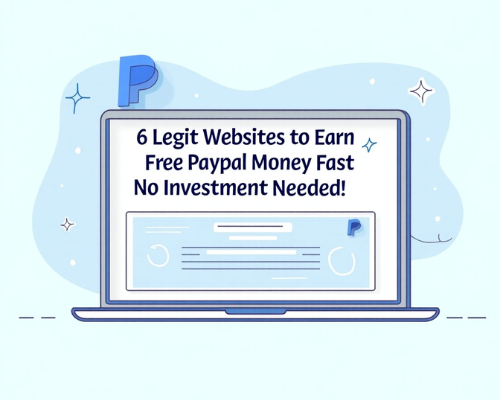 6 Legit Websites to Earn Free PayPal Money Fast (No Investment Needed!)