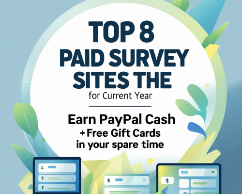 Top 8 Best Paid Survey Sites for [Year] – Earn PayPal Cash & Free Gift Cards in Your Spare Time