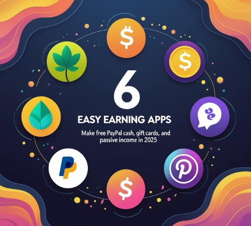 6 Easy Earning Apps to Make Free PayPal Cash, Gift Cards, and Passive Income in 2025